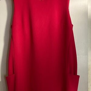 Betsey Johnson Hot Pink Sleeveless MIDI Dress